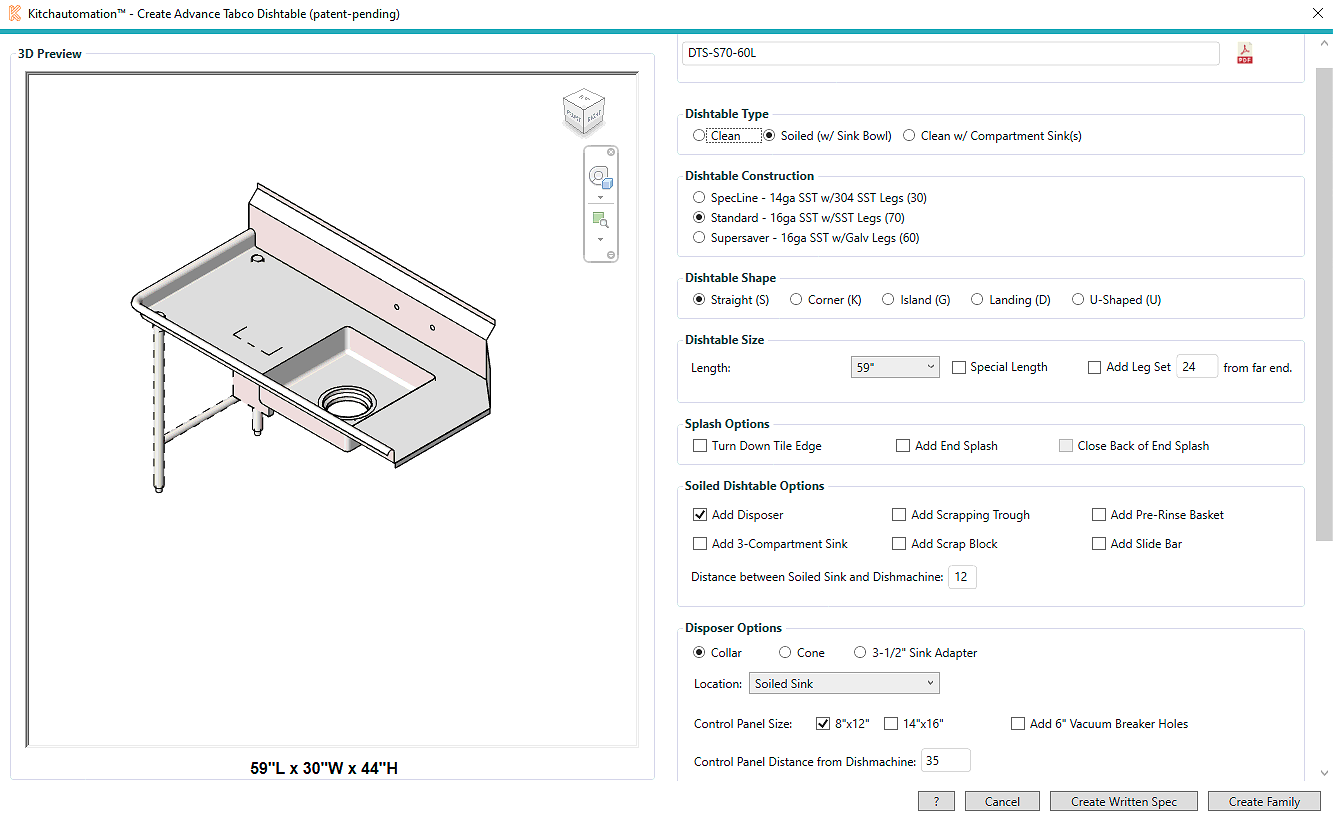 Configurator Screen