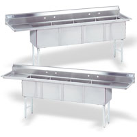 Four Compartment Fabricated Sinks