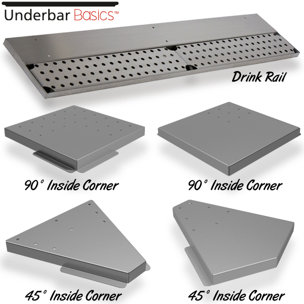 Underbar Drainboard Drink Rails