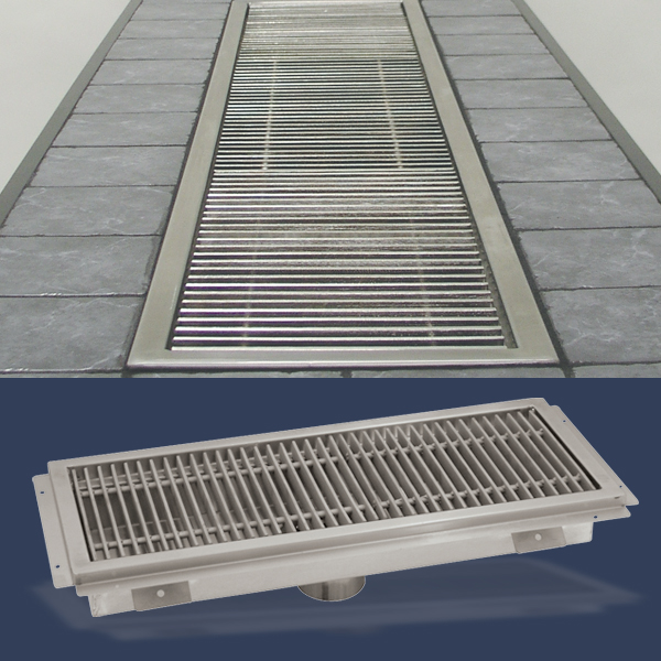 Advance Tabco Floor Troughs With S/S Grate