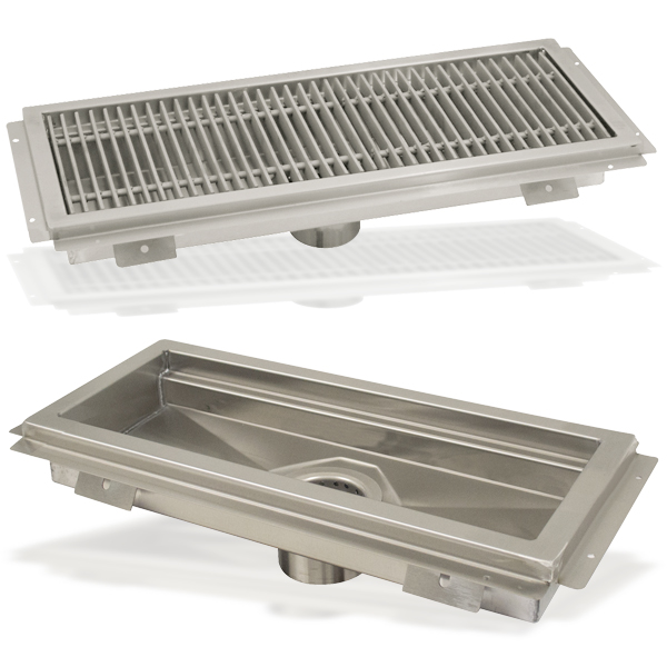 Advance Tabco Water Receptacles With S/S Grate