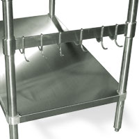 Leg Mounted Pot Rack<br>for 30" Wide Tables