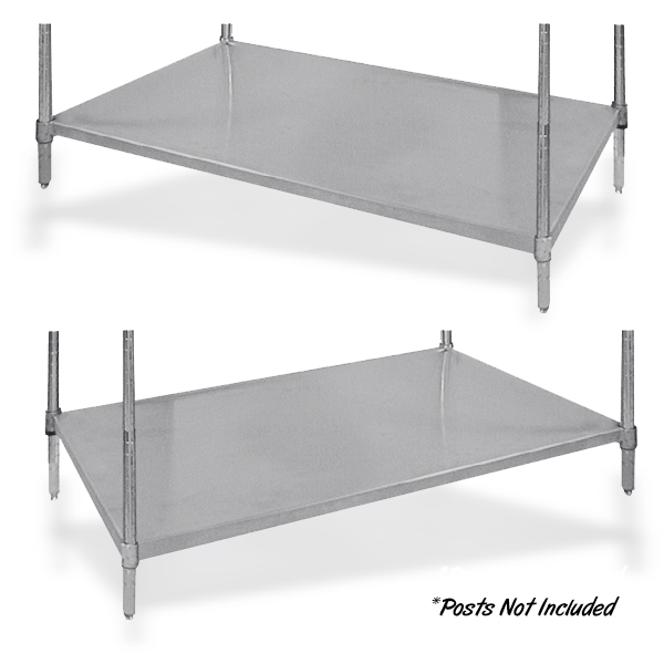 Advance Tabco Solid Shelving For 1" Posts