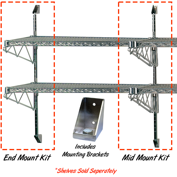 Advance Tabco Wall Mounted Shelving System