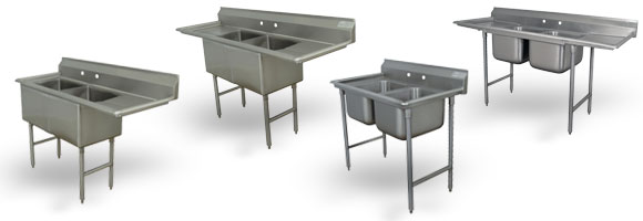 2 Compartment Sinks