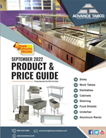 Advance Tabco June 2022 Product & Price Guide