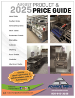 Advance Tabco Product & Price Guide