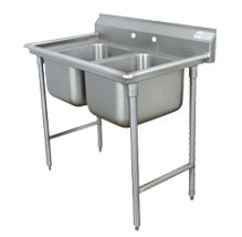 Advance Tabco 2 Compartment Scullery Sinks
