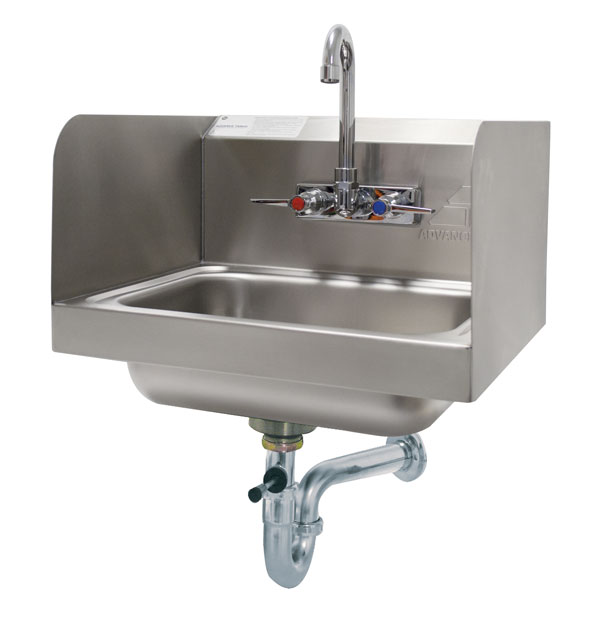 Advance Tabco Hand Sinks With Side Splashes