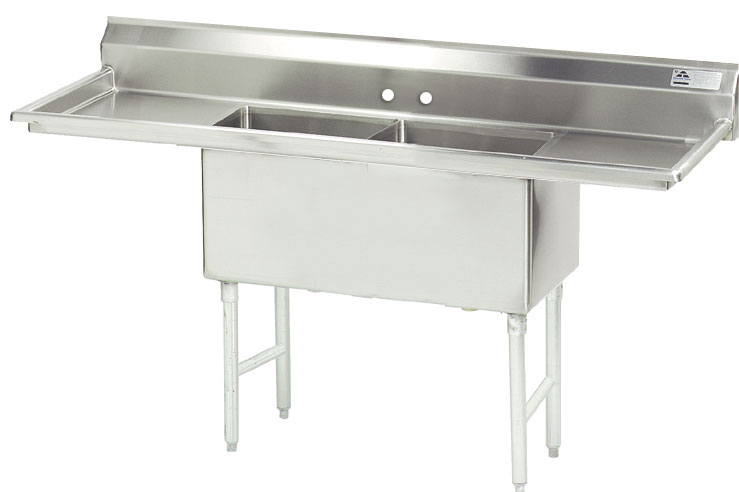 Advance Tabco 2 Compartment Fabricated Nsf Sinks