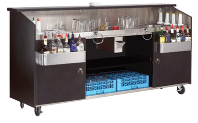 Advance Tabco® - Portable Bar with Stainless Steel Work Area